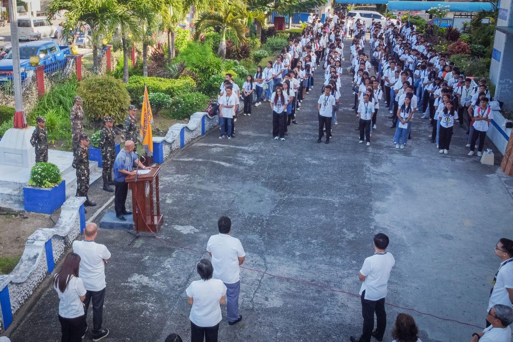 President Salistre attend Flag Raising Ceremony in ISAT U DC
